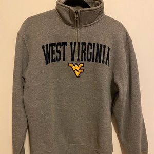 WVU Quarter zip sweater